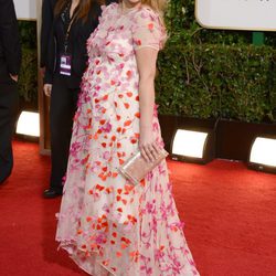 Drew Barrymore en la alfombra roja de los Globos de Oro 2014