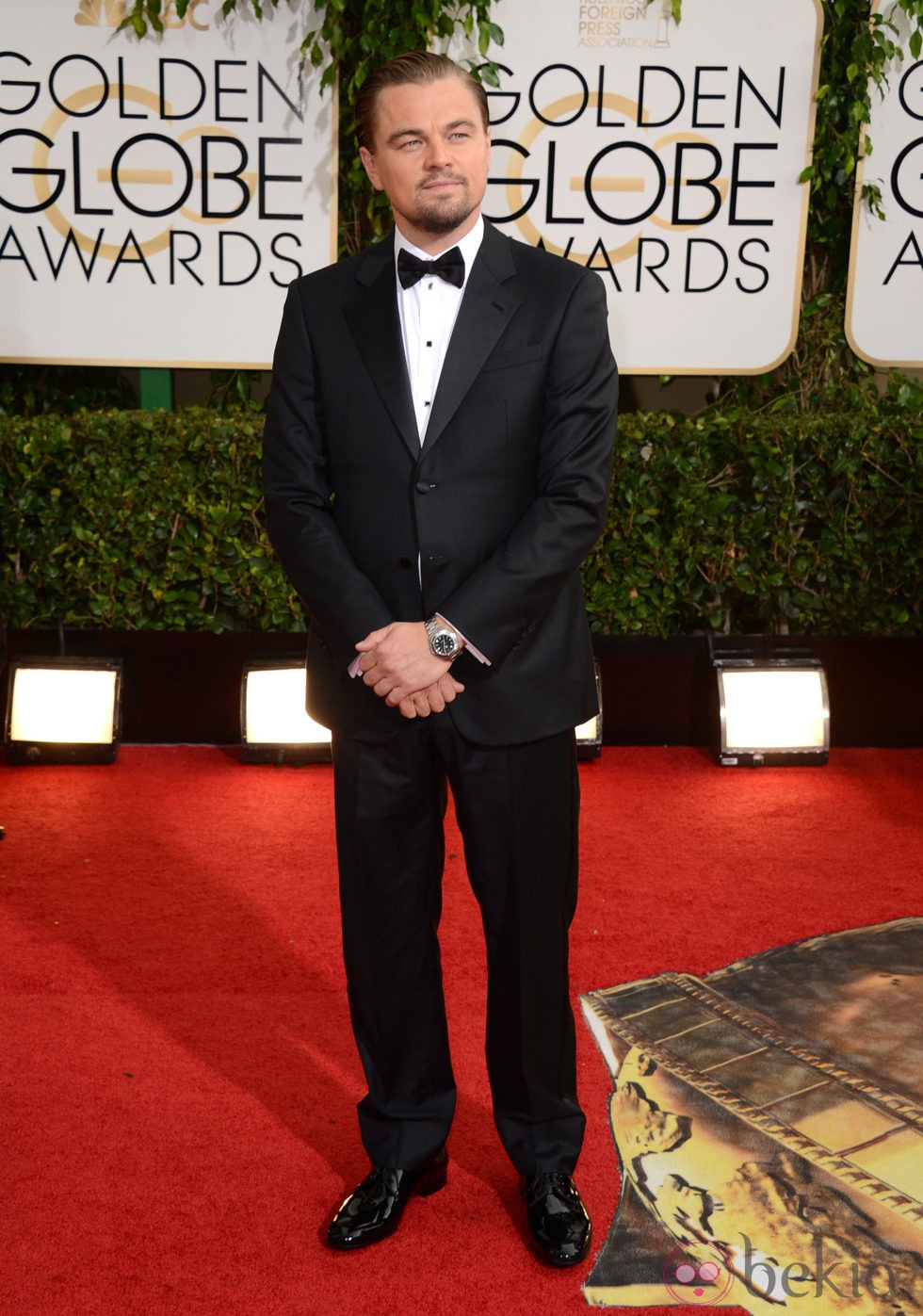 Leonardo DiCaprio en la alfombra roja de los Globos de Oro 2014