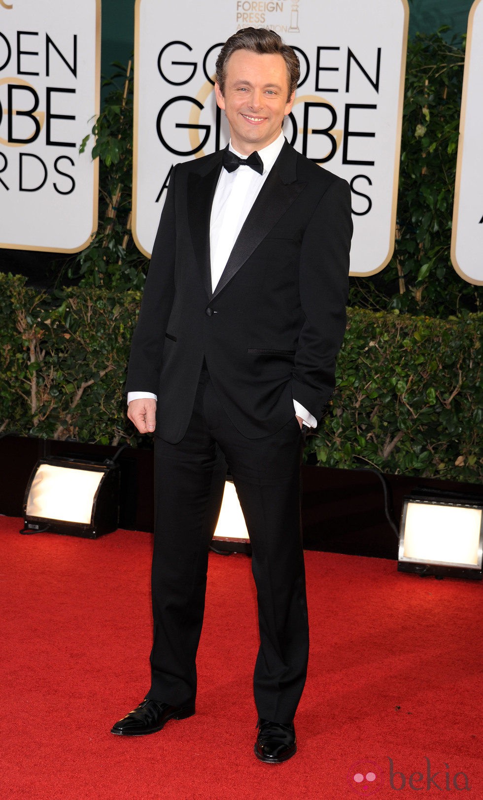 Michael Sheen en la alfombra roja de los Globos de Oro 2014