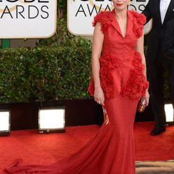 Berenice Bejo en la alfombra roja de los Globos de Oro 2014