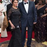 Tara Wilson y Chris Noth en la alfombra roja de los Globos de Oro 2014