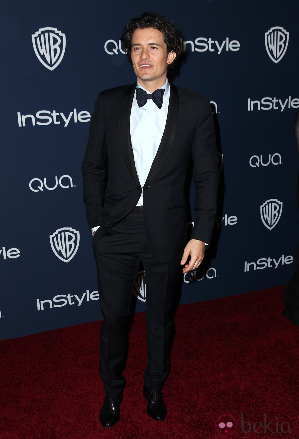 Orlando Bloom en la fiesta Warner Bros. tras los Globos de Oro 2014
