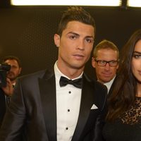 Cristiano Ronaldo e Irina Shayk en la entrega del Balón de Oro 2013