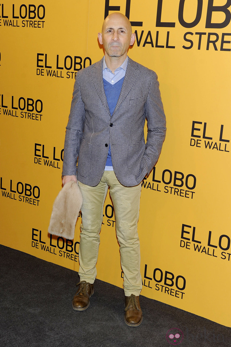 Modesto Lomba en el estreno de 'El lobo de Wall Street' en Madrid
