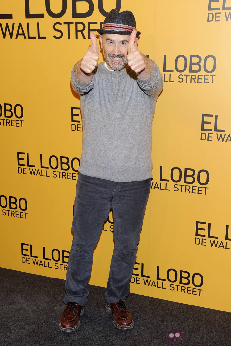 Javier Cámara en el estreno de 'El lobo de Wall Street' en Madrid
