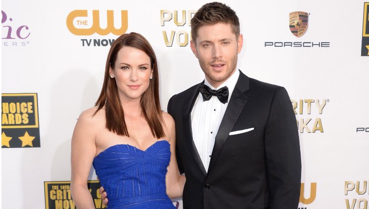 Jensen Ackles y Danneel Harris en la alfombra roja de los Critics' Choice Movie Awards 2014