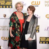 Emma Thompson y su hija en la alfombra roja de los Critics' Choice Movie Awards 2014