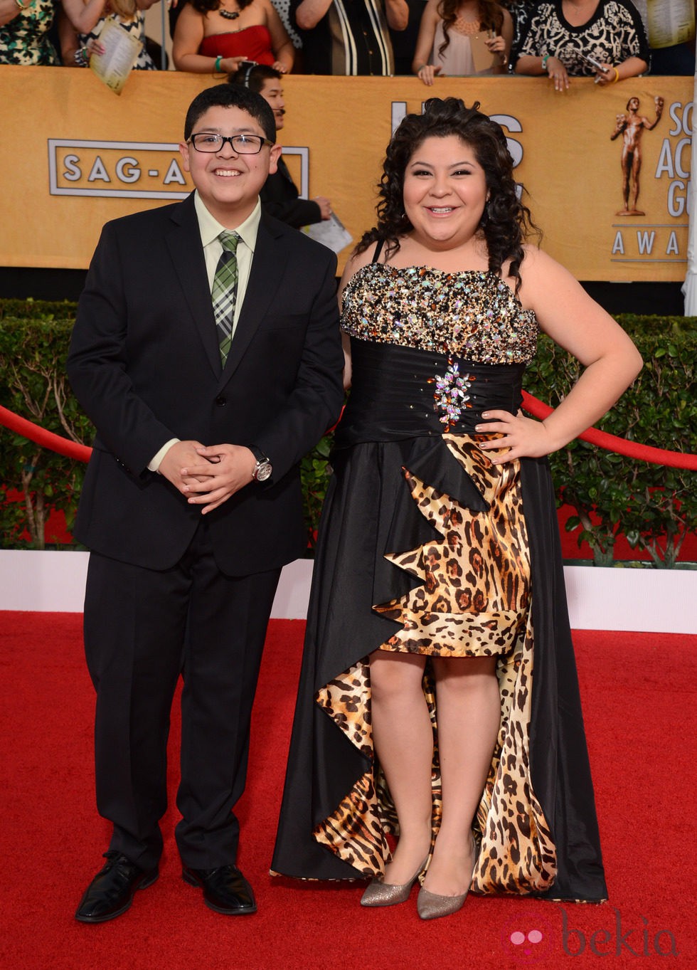 Rico y Raini Rodríguez en los Premios del Sindicato de Actores 2014