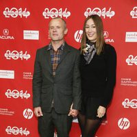 Flea a su llegada al festival de cine 'Sundance' 2014