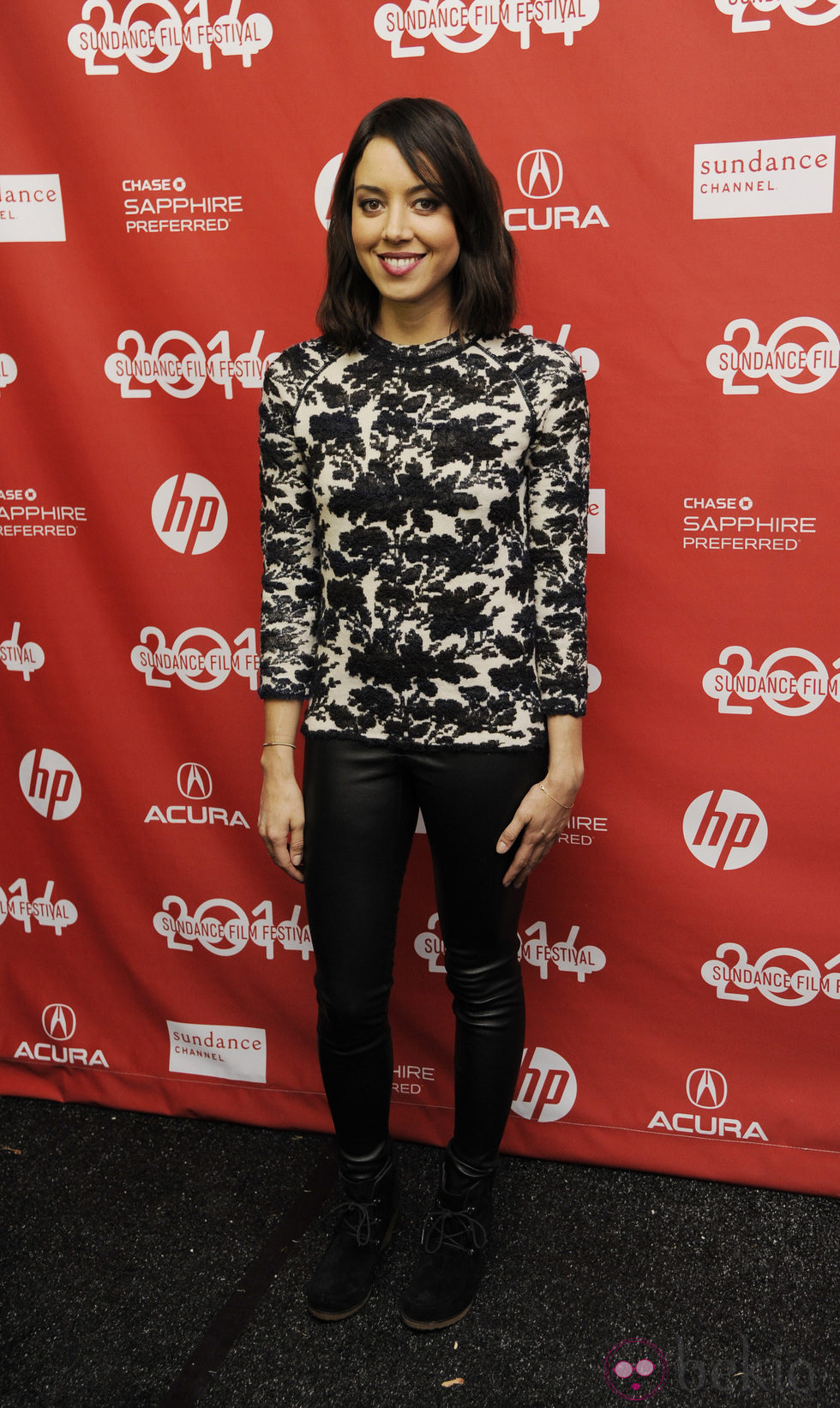 Aubrey Plaza a su llegada al festival de cine 'Sundance' 2014