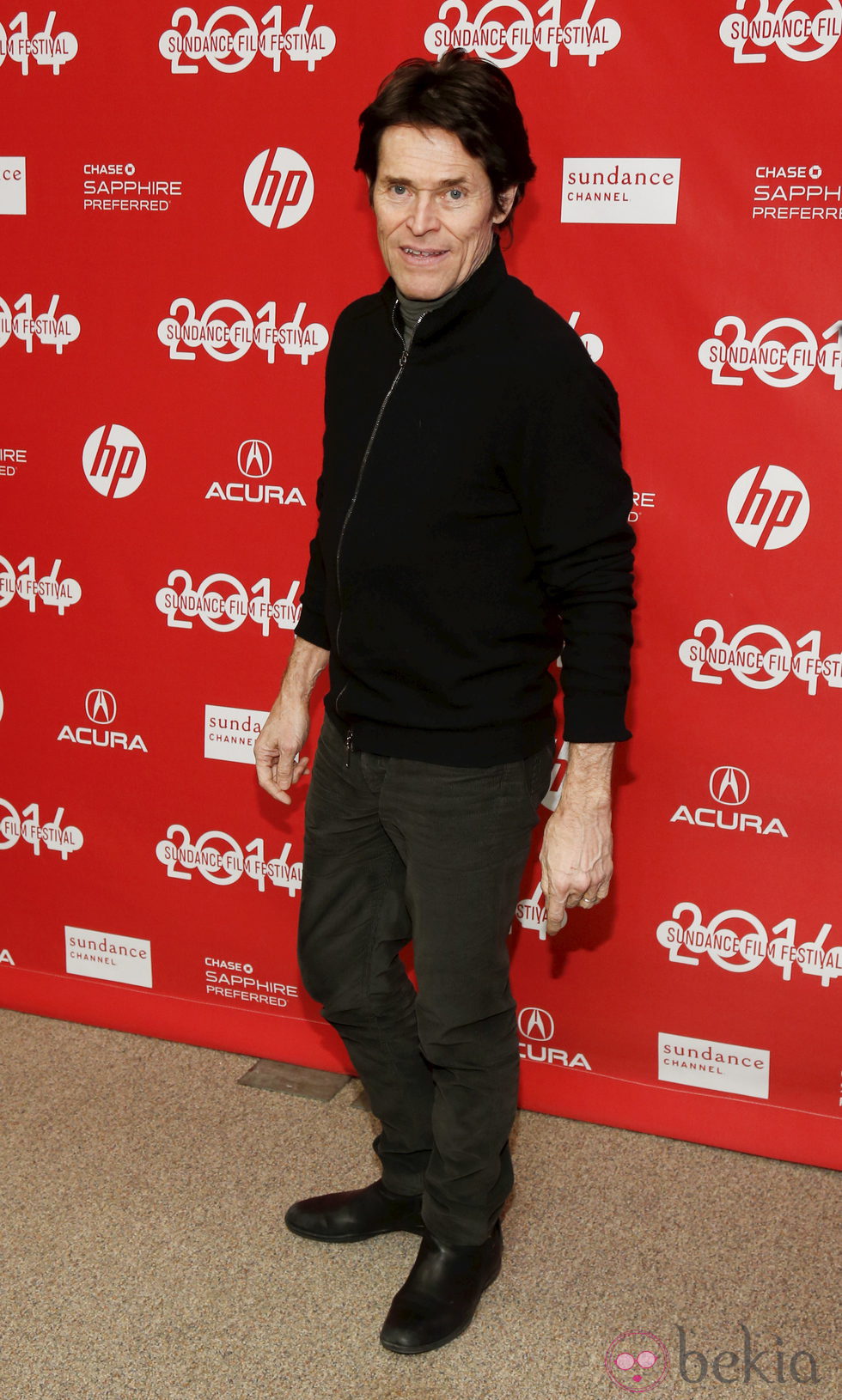 Willem Dafoe a su llegada al festival de cine 'Sundance' 2014