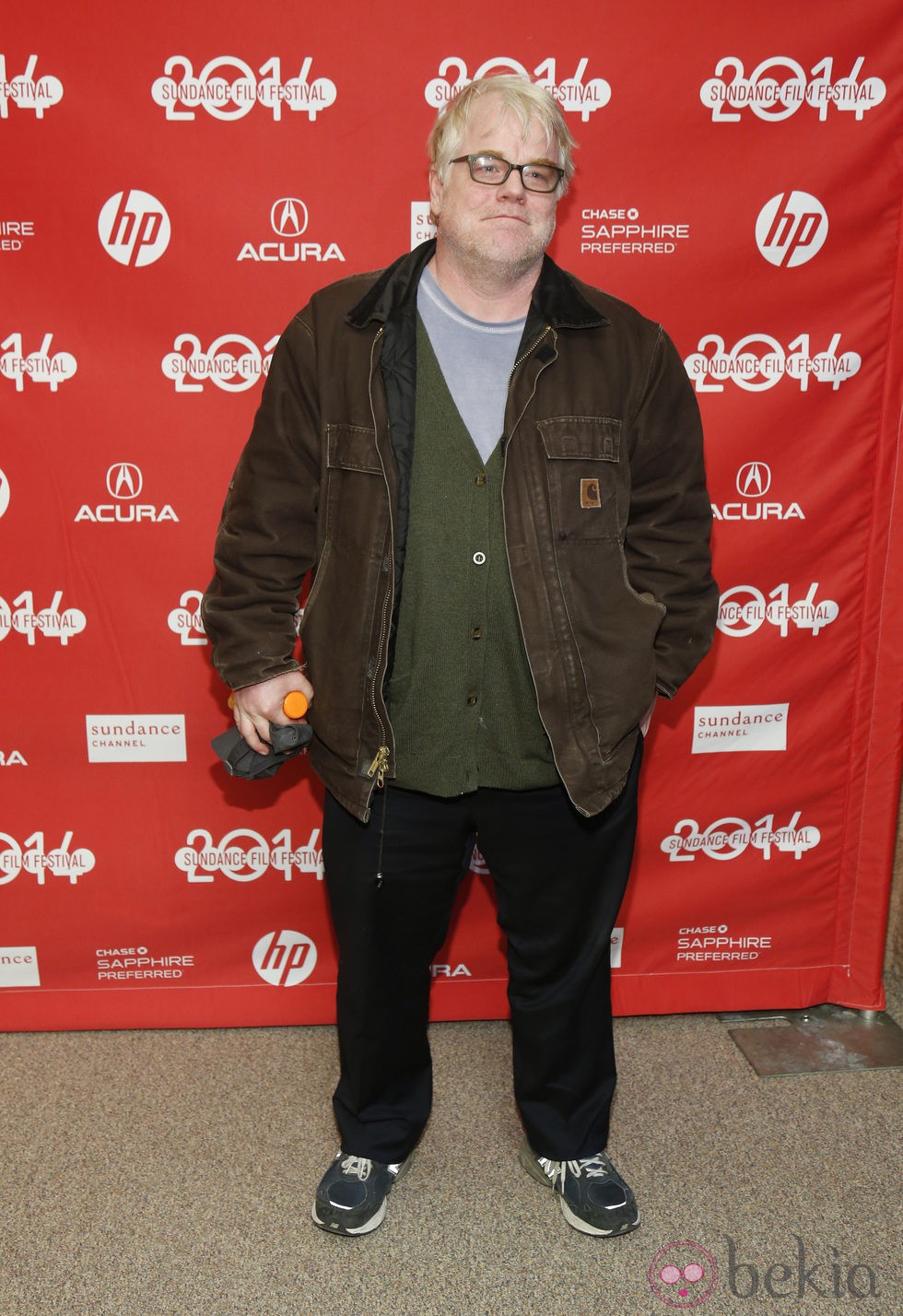 Philip Seymour Hoffman a su llegada al festival de cine 'Sundance' 2014