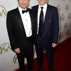 David Heyman y Alfonso Cuarón en la gala de entrega de los Producers Guild Awards 2014