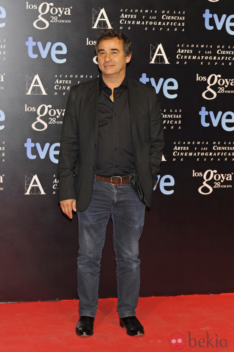 Eduard Fernández en la fiesta de nominados a los premios Goya 2014