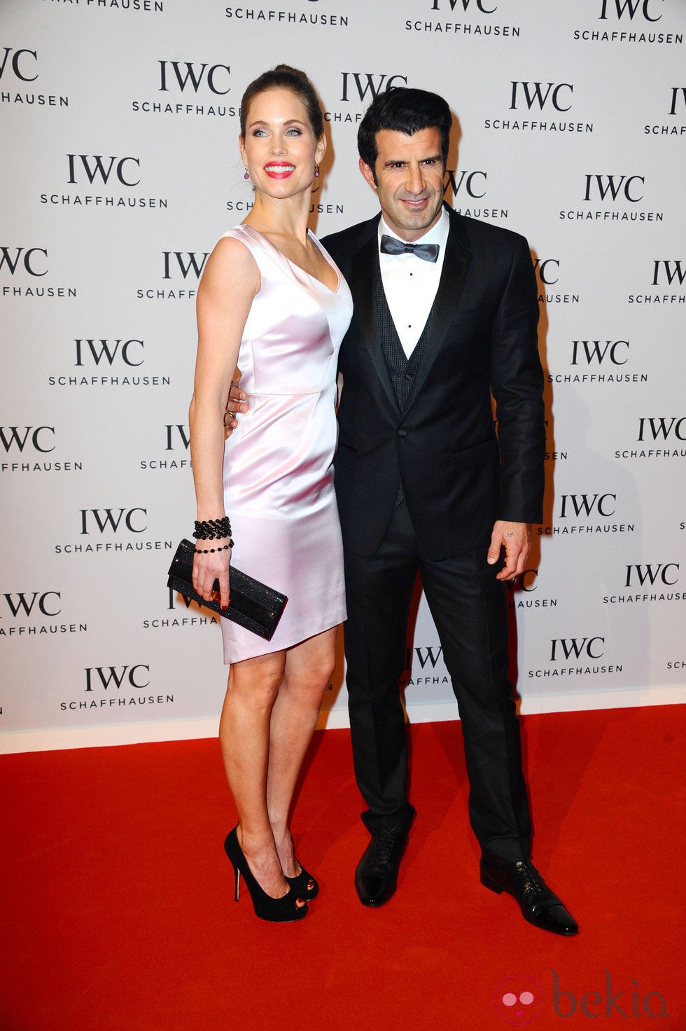 Luis Figo y Helen Swedin en la presentación de la colección 'Aquatimer' de IWC