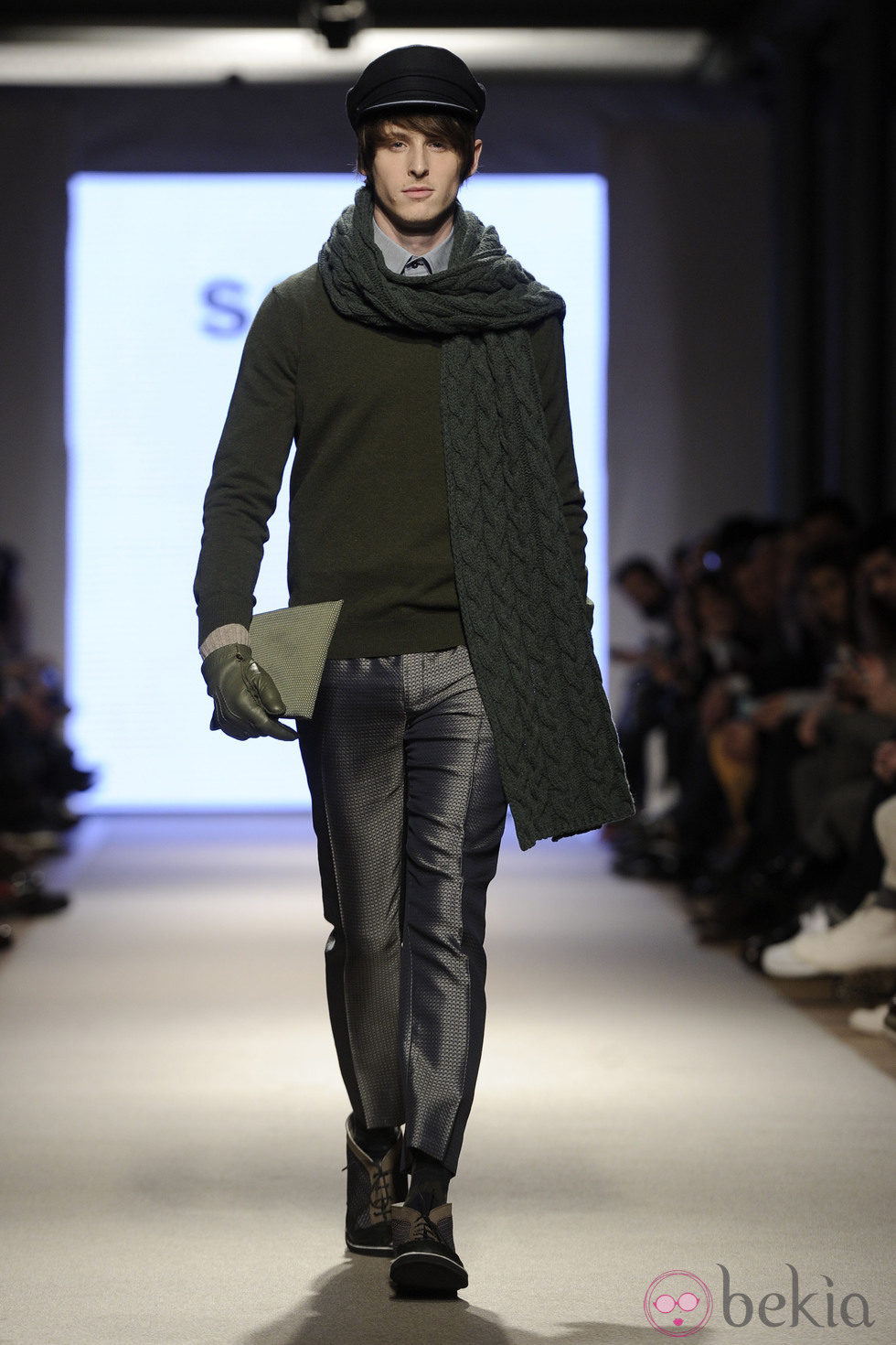 Nicolás Coronado desfilando en la segunda jornada de Madrid Fashion Show Men 2014
