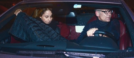 Los padres de Piqué a su llegada a la fiesta del primer cumpleaños de Milan