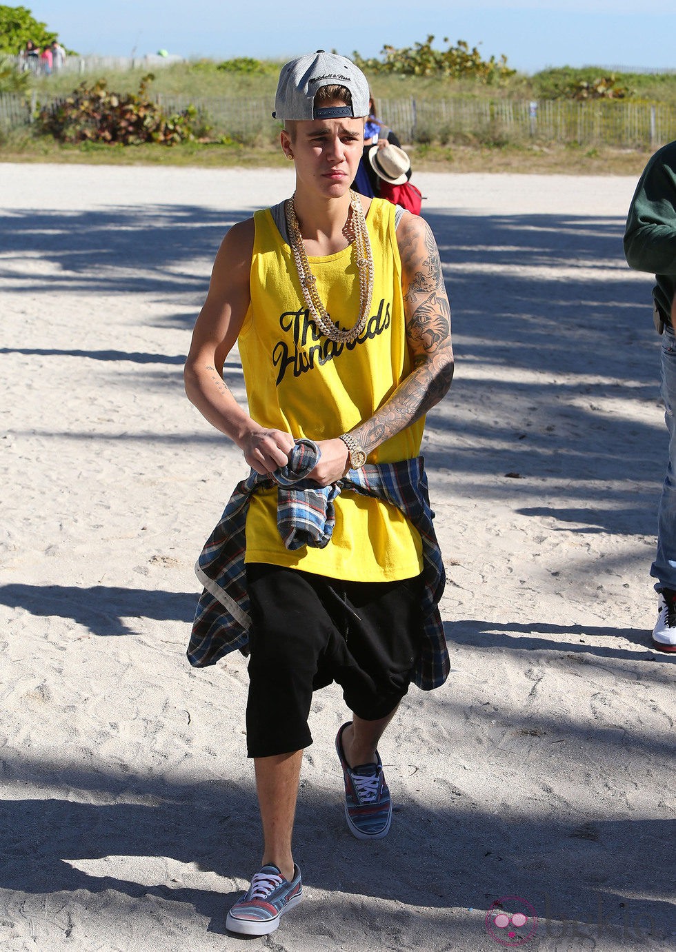 Justin Bieber disfrutando de las playas de Miami