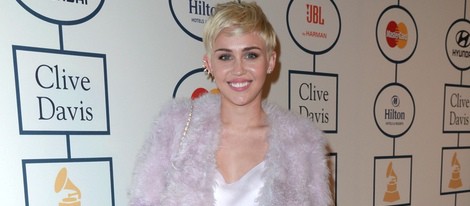Miley Cyrus en la fiesta Pre-Grammy 2014 de Clive Davis
