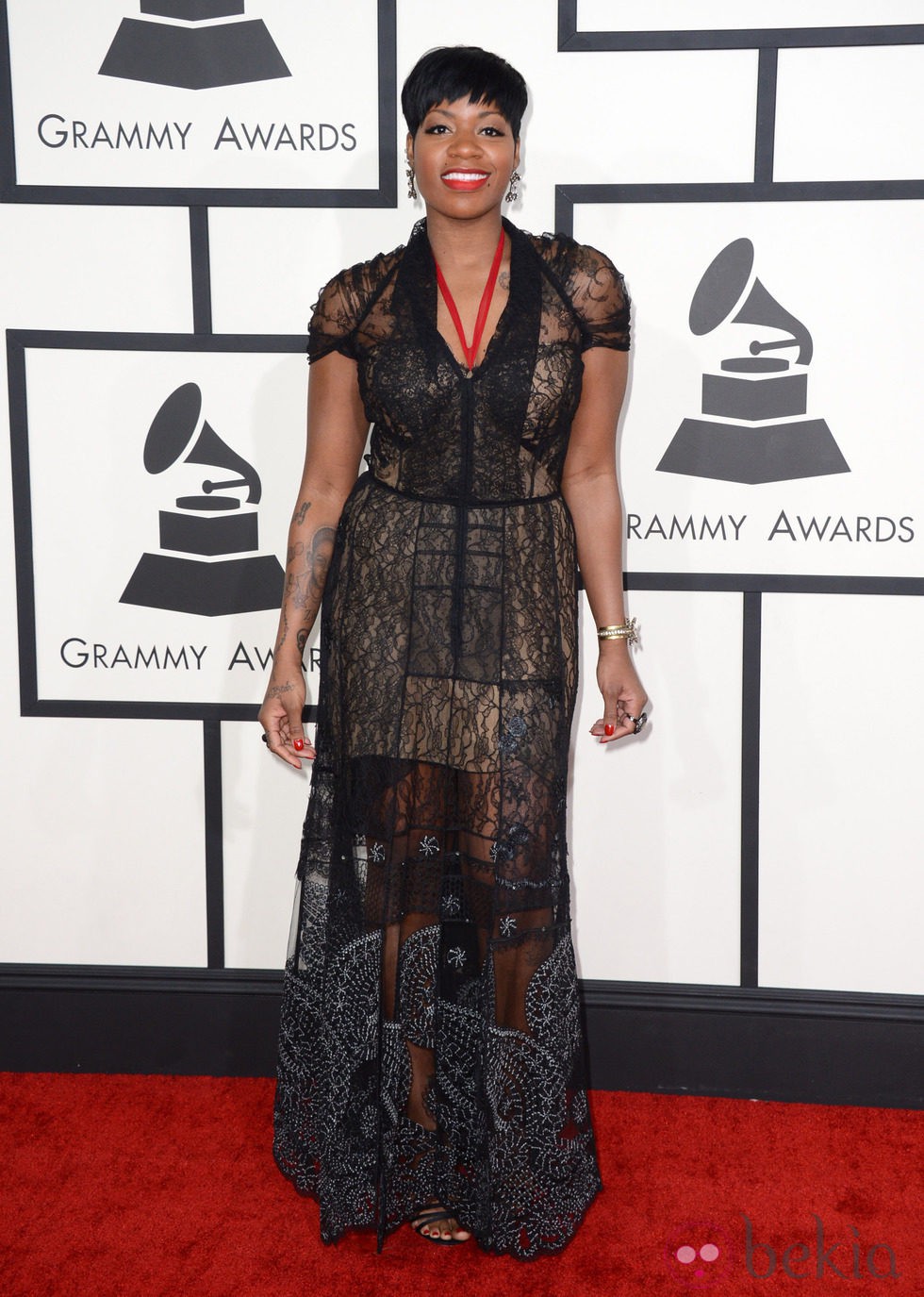 Fantasia en la alfombra roja de los Grammy 2014