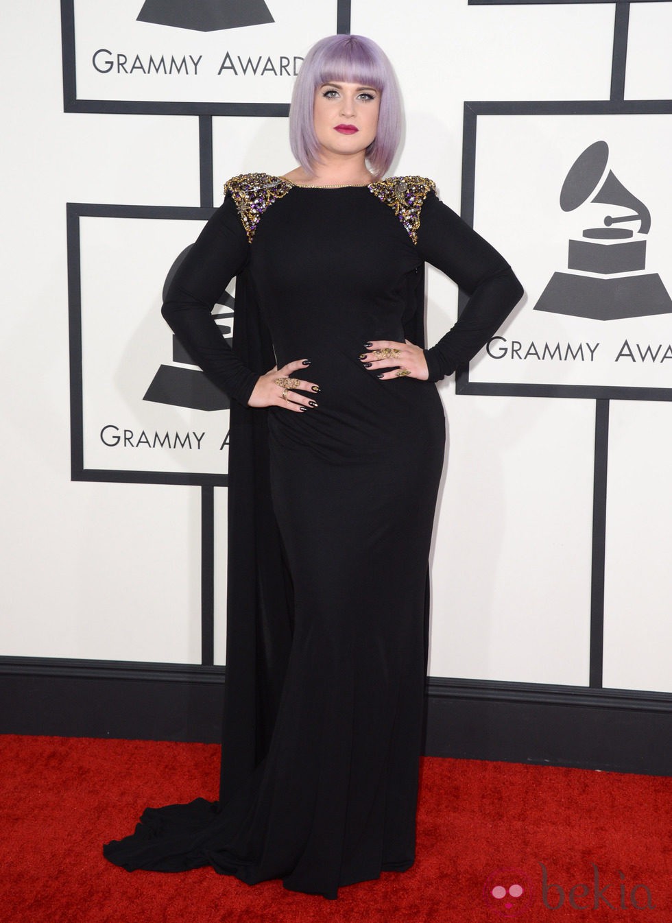 Kelly Osbourne en la alfombra roja de los Grammy 2014