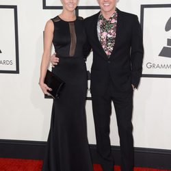 Katie Peterson y Jesse McCartney en los Grammy 2014