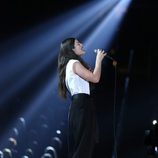 Lorde durante su actuación en los Grammy 2014