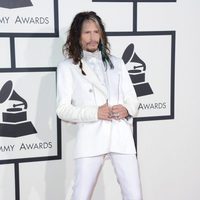 Steven Tyler en la alfombra roja de los Grammy 2014