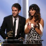Zedd y Foxes recogen su premio en los Grammy 2014