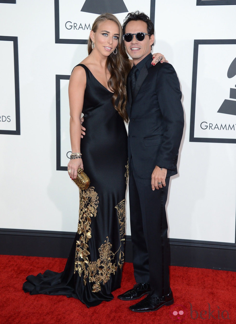 Marc Anthony y Chloe Green en los Grammy 2014