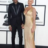 Wiz Khalifa y Amber Rose en los Grammy 2014