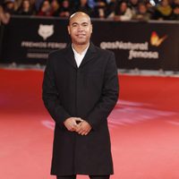 Santiago Zannou en la alfombra roja de los Premios Feroz 2014