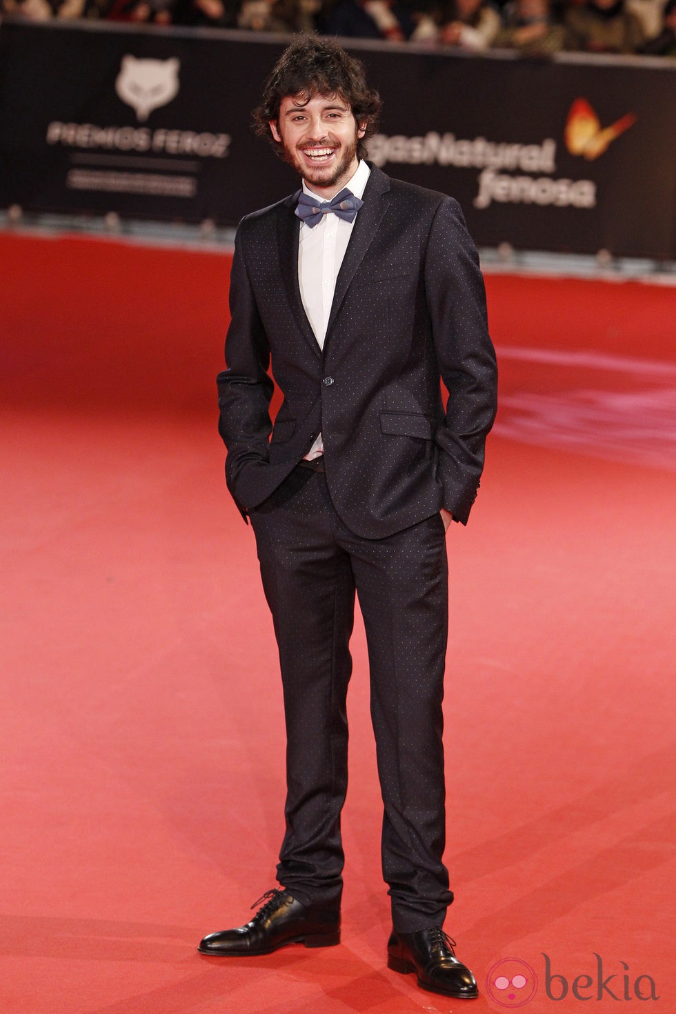 Javier Pereira en la alfombra roja de los Premios Feroz 2014
