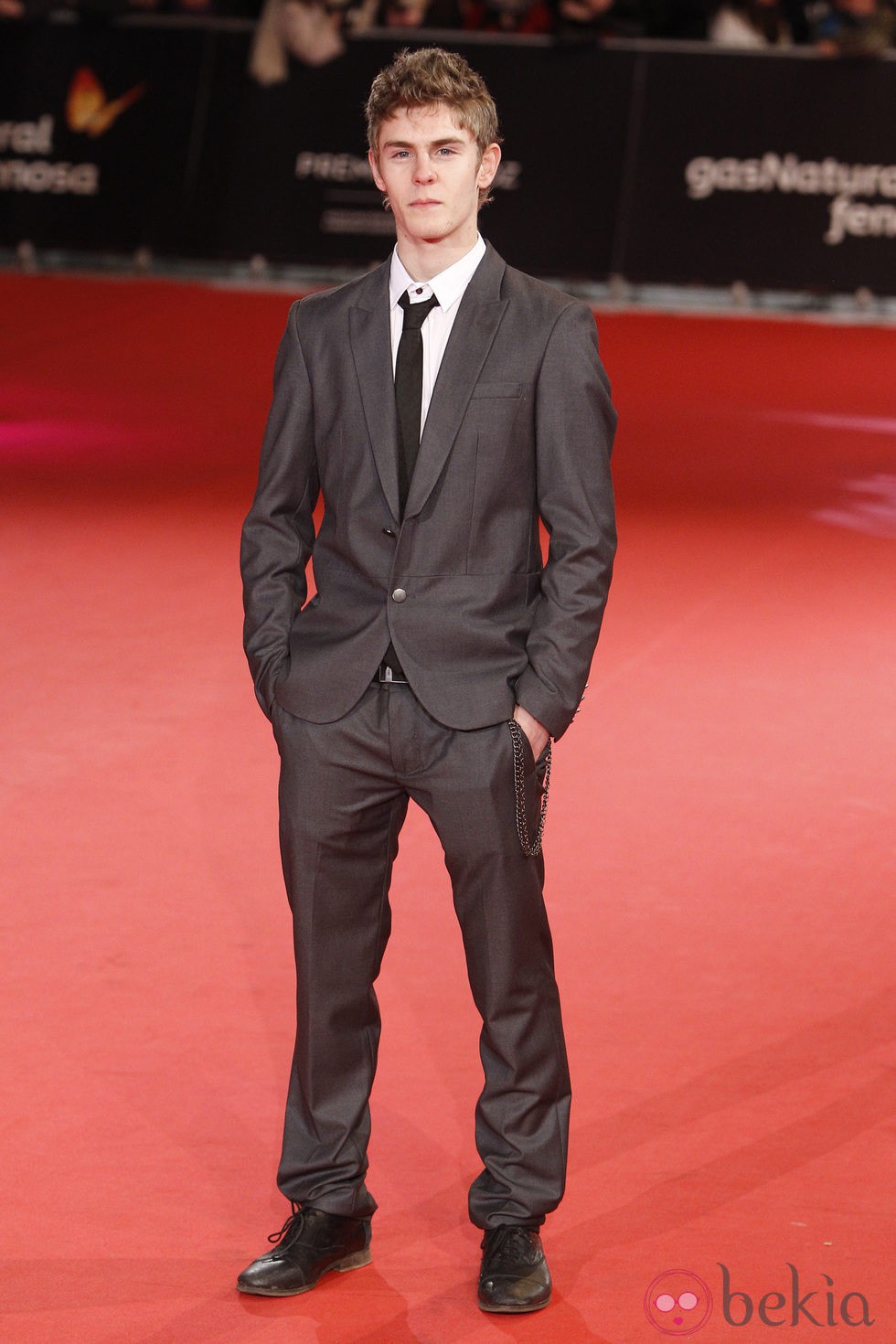 Patrick Criado en la alfombra roja de los Premios Feroz 2014