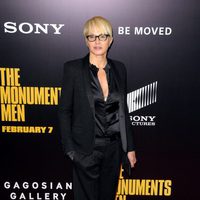 Ellen Barkin en el estreno de 'Monuments Men' en Nueva York