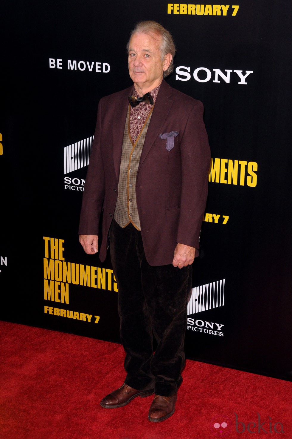 Bill Murray en el estreno de 'Monuments Men' en Nueva York