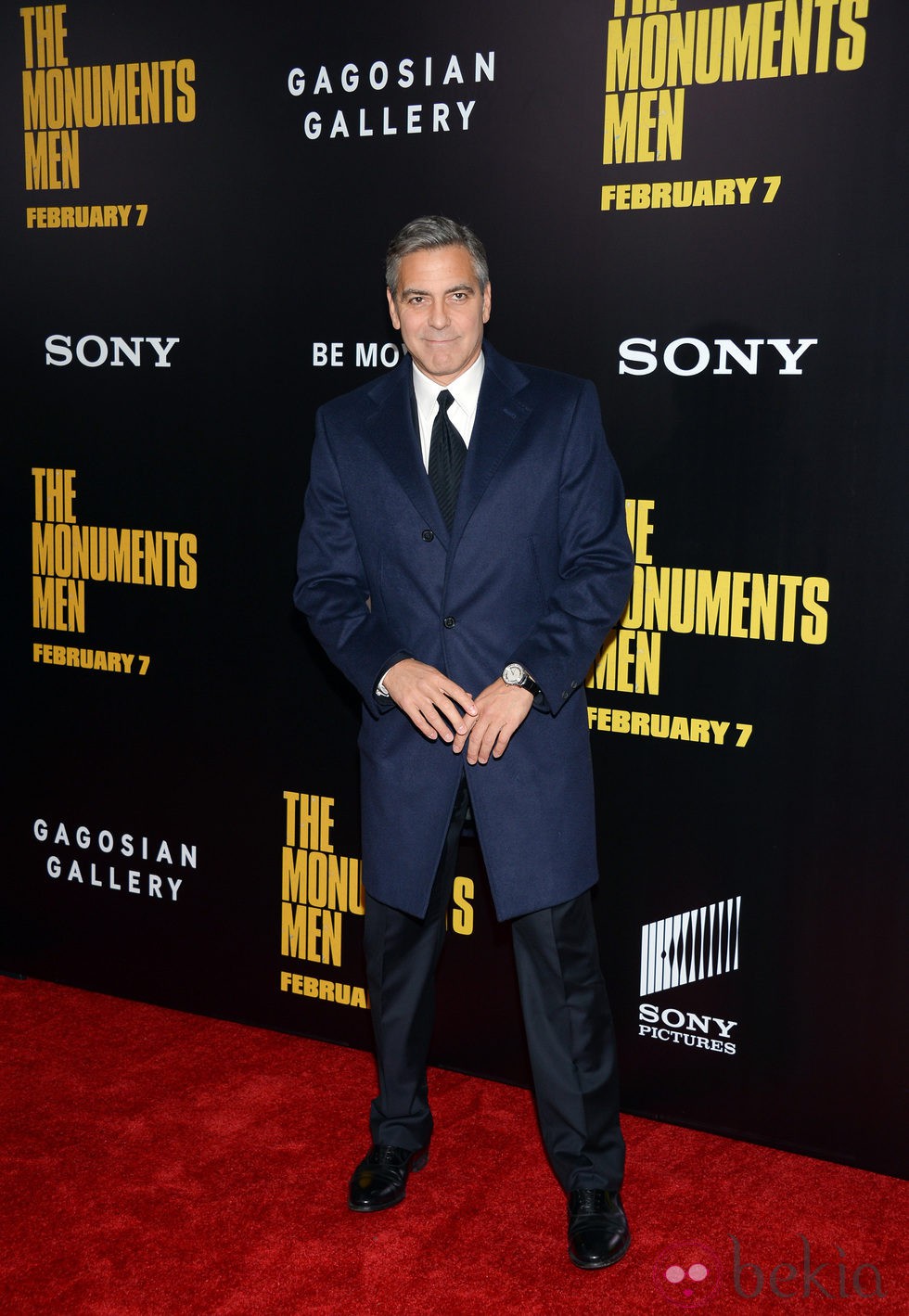 George Clooney en el estreno de 'Monuments Men' en Nueva York
