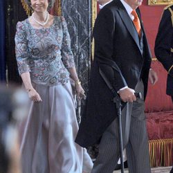 Los Reyes en la recepción al Cuerpo Diplomático 2014