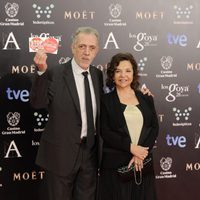 Fernando Trueba y Crsitina Huete en los Goya 2014