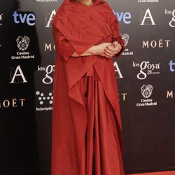 Terele Pávez en la alfombra roja de los Goya 2014