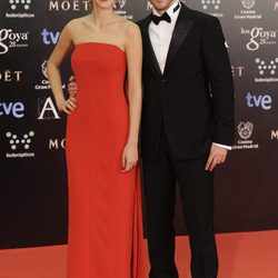 Aina Clotet y Marc Clotet en la alfombra roja de los Goya 2014