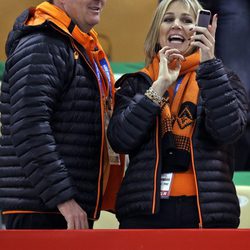 Guillermo Alejandro y Máxima de Holanda en los Juegos Olímpicos de Invierno de Sochi 2014