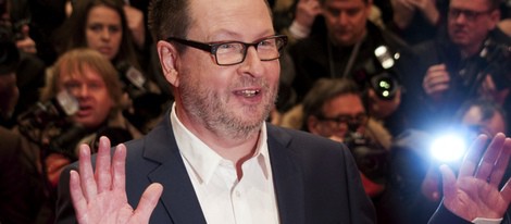 Lars von Trier en la premiere de Nymphomaniac en el Festival de Cine Internacional de Berlín 2014