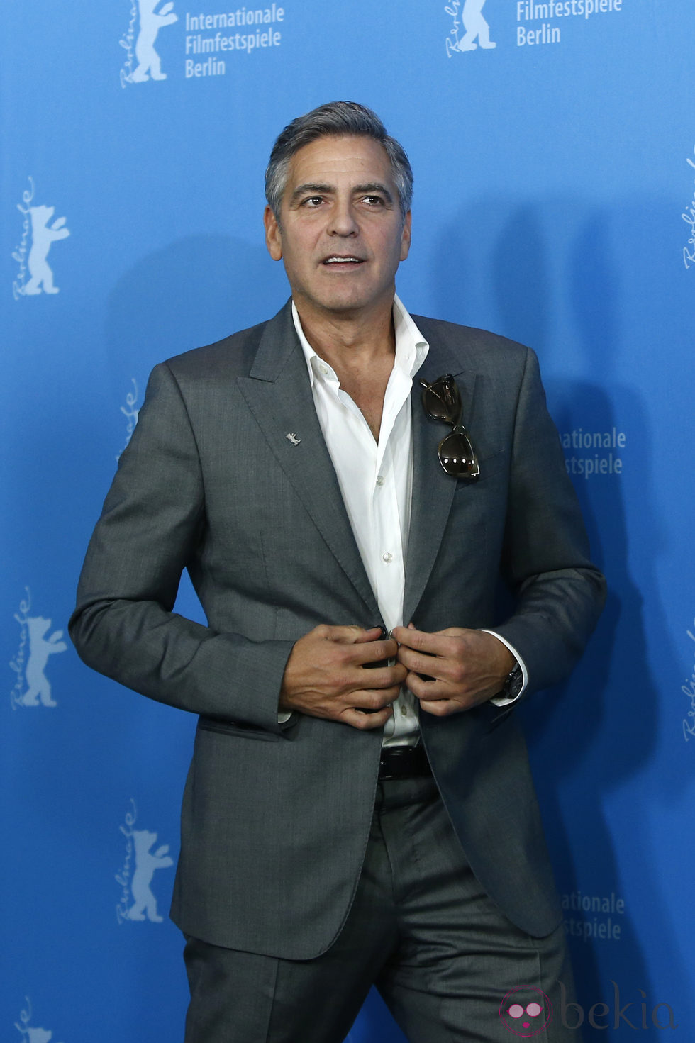 George Clooney en la premiere de The Monuments Men en el Festival de Cine Internacional de Berlín 2014