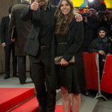 Christian Bale y Sibi Blazic en la premiere de La Gran Estafa Americana en el Festival de Cine Internacional de Berlín 2014