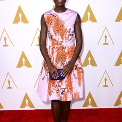Lupita Nyong'o en el almuerzo de los nominados a los Oscar 2014