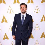 Leonardo DiCaprio en el almuerzo de los nominados a los Oscar 2014