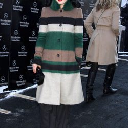 Dita Von Teese en el desfile de Carolina Herrera de la Semana de la Moda de Nueva York 2014