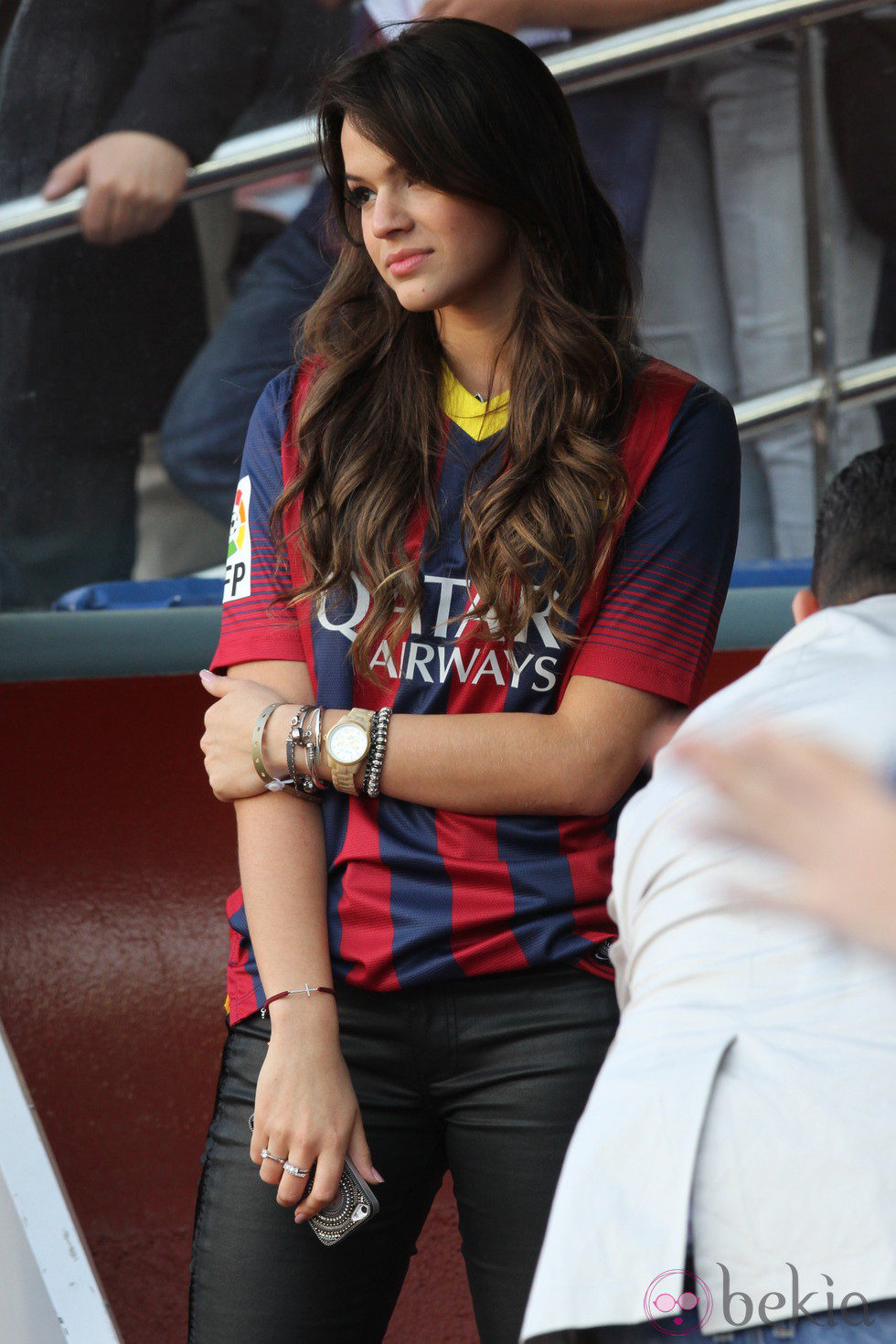 Bruna Marquezine en la presentación de Neymar como jugador del Barça