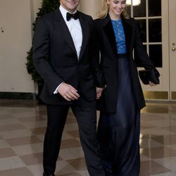 Bradley Cooper y Suki Waterhouse en una cena de gala en la Casa Blanca